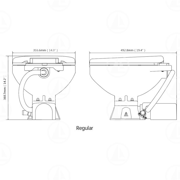 TOILET WC ELETTRICO REGULAR - MAR-04-0007-01