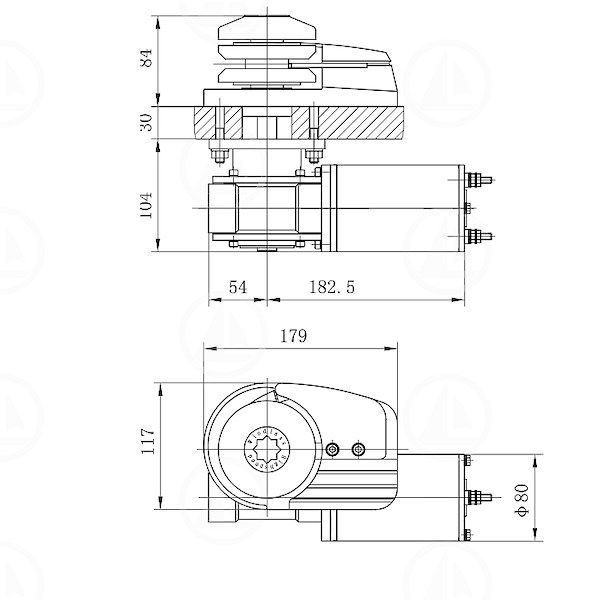 SALPA ANCORA ORIZZONTALE 900W - MAR-05-0030-03