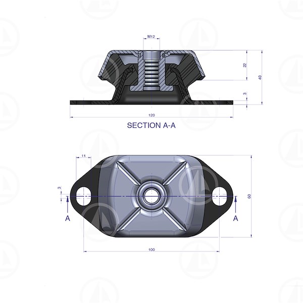 SUPPORTO ELASTICI MAX 110 KG - MAR-10-0004-04