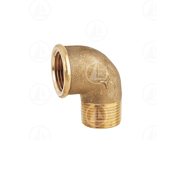 GOMITO A 90 M.F. IN OTTONE