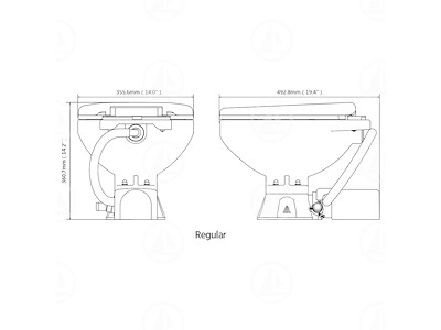 TOILET WC ELETTRICO REGULAR - MAR-04-0007-01