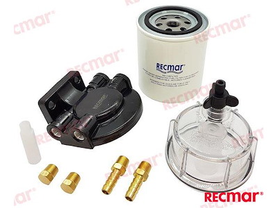 FILTRO BENZINA CON STAFFA DE ALUMIN