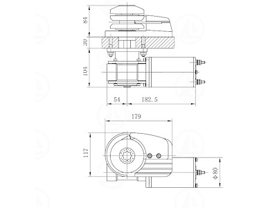 SALPA ANCORA ORIZZONTALE 600W - MAR-05-0030-01