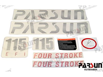 FULL SET OF F115 STICKERS, TOP COWL - PAF115-09090000