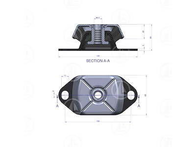 SUPPORTO ELASTICO SMALL MAX 95 KG - MAR-10-0004-03