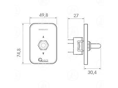 PULSANTIERA QUICK PER SALPA ANCORE - MAR-03-0072-01