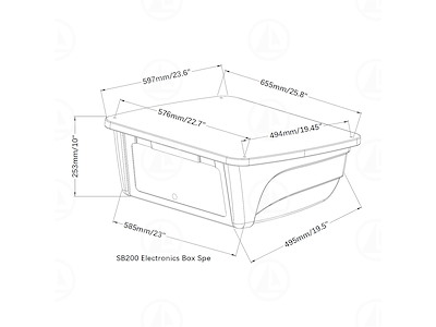 CONTENITORE PER T TOP BLACK - MAR-06-0089-02
