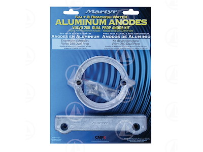 VOLVO 280 DUAL PROP AL ANODE KIT
