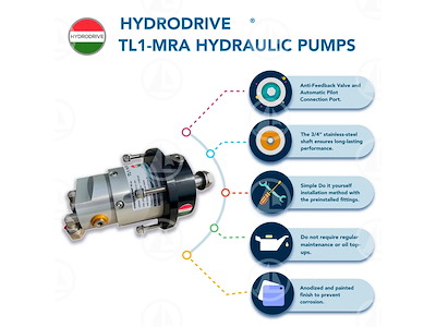 TIMONERIA IDRAULICA ENTROBORDO 10m - HD-MU50TF-MRA