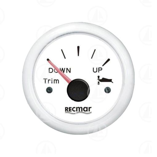 Indicatore posizione trim Recmar per cruscotto barca RECKY09312 (bianco)